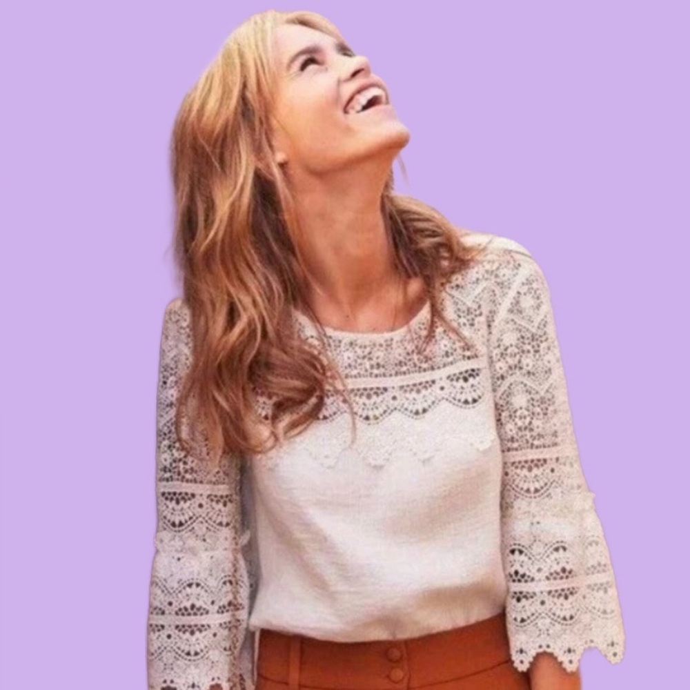 Sezane Lace Top